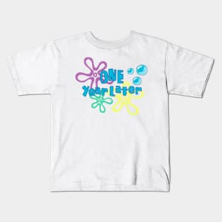 One Year Later First Birthday Shirt Kids T-Shirt